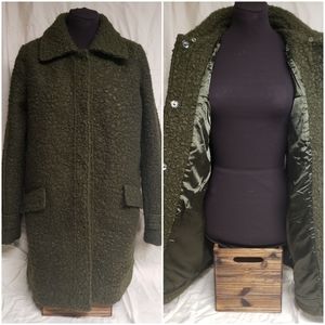 Vintage Style Mohair Mid-Length Winter / Fall Coat